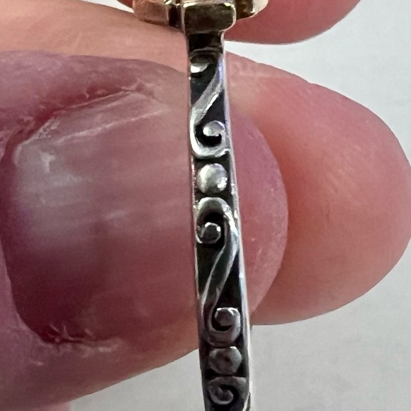 Harley-Davidson Silver Band with Gold Accent - Picture 3 of 5